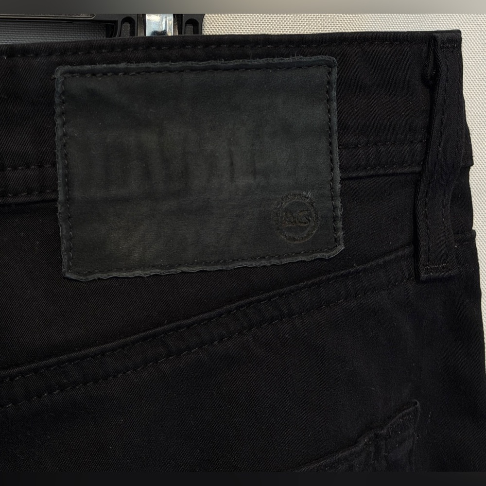 AG Adriano Goldschmied Jeans 34x34 The Protege Black Straight Leg Sueded 36x34 - Picture 12 of 12